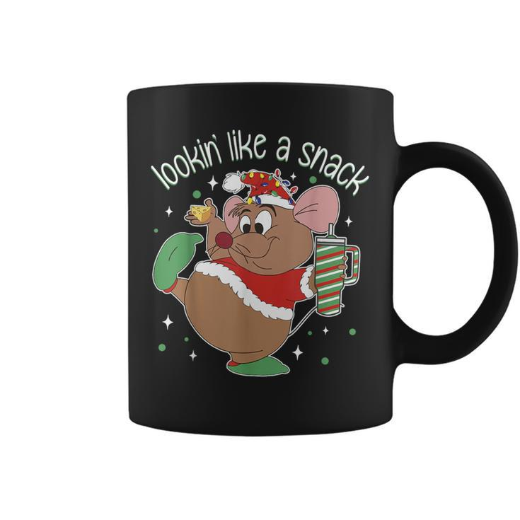 Looking Like A Snack Christmas Mouse Boujee Santa Xmas Coffee Mug