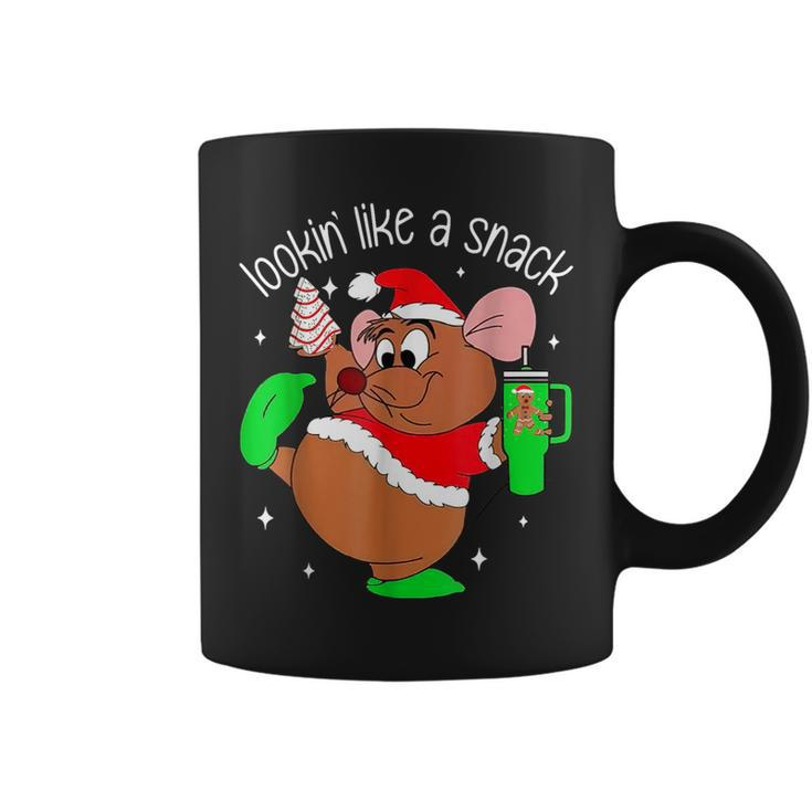Out Here Looking Like A Snack Mouse Christmas Coffee Mug