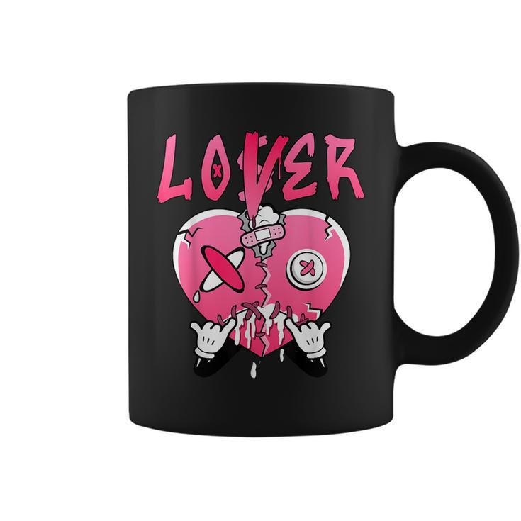 Loser Lover Drip Heart Plus Triple Pink Matching  Coffee Mug
