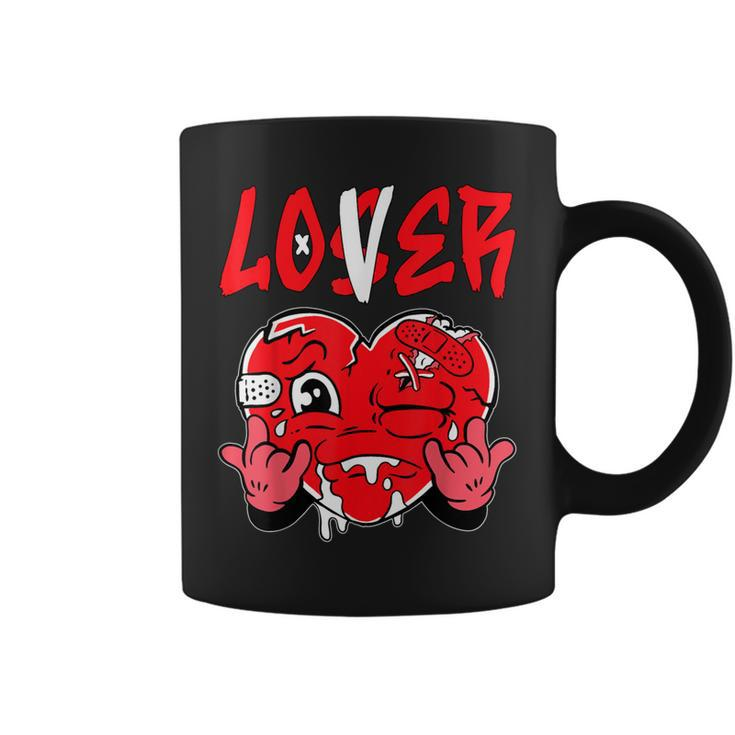 Loser Lover Drip Heart Red Matching Outfit Women Coffee Mug
