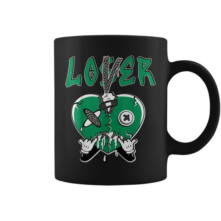 Loser Lover Heart Dripping Pine Green 3S Matching Coffee Mug
