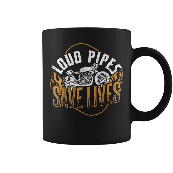 Loud Pipes Save Lives Speed Vehicle Drifting Motorcycle Coffee Mug