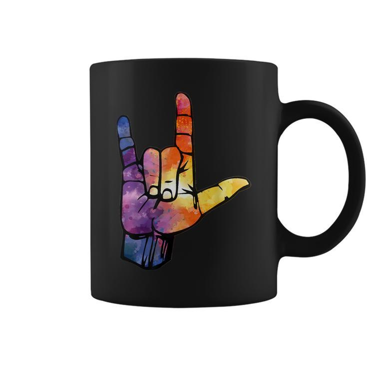I Love You American Sign Language For Men Coffee Mug