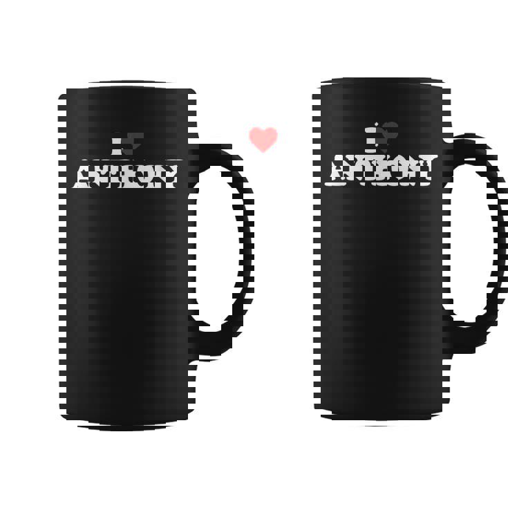 I Love Anthony Heart Coffee Mug