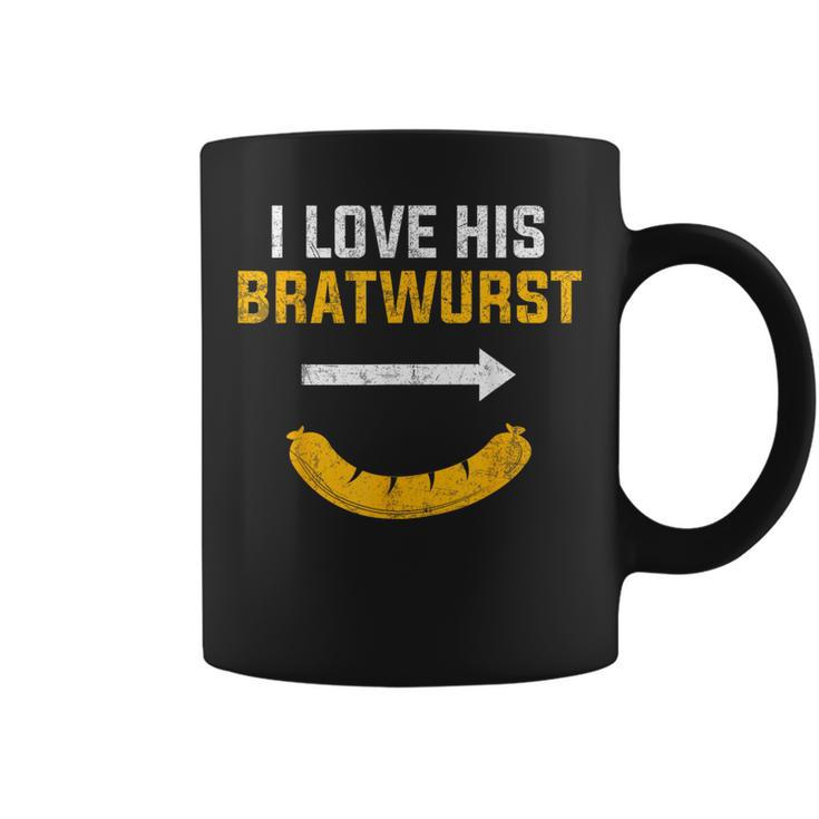 I Love His Bratwurst Matching Couple Oktoberfest Coffee Mug
