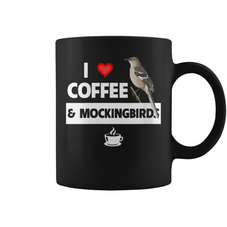 I Love Coffee And Northern Mockingbird Arkansas State Bird Coffee Mug