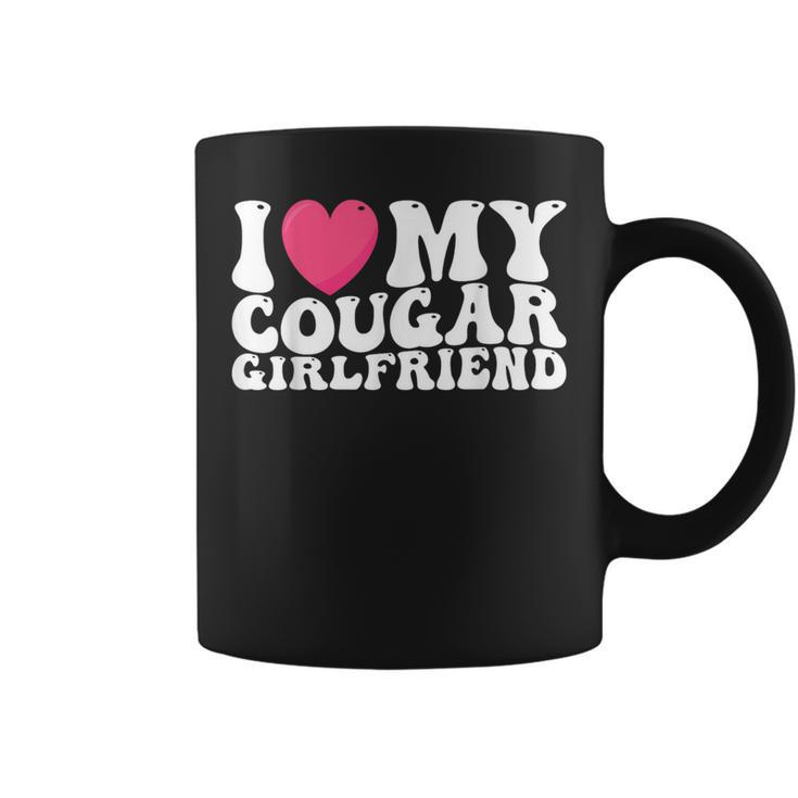 I Love My Cougar Girlfriend Heart Groovy Couples Coffee Mug