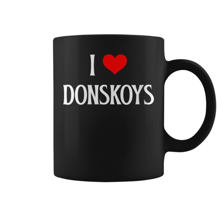 I Love Donskoys I Heart Donskoys Cat Lover Feline Pet Cat Coffee Mug
