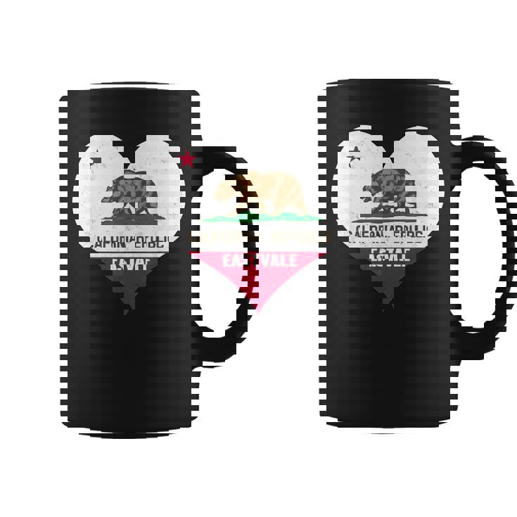 I Love Eastvale California Ca Republic Flag Heart Coffee Mug