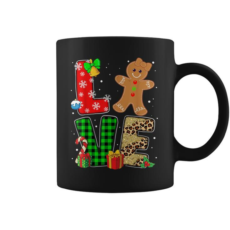 Love Gingerbread Girl Christmas Cookie Baking Family Xmas Coffee Mug