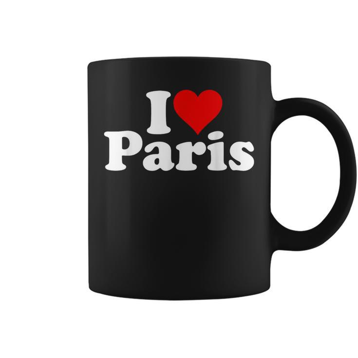 I Love Heart Paris France Coffee Mug