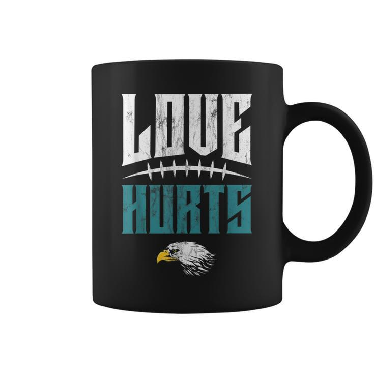 Love Hurts Eagles Distressed Coffee Mug