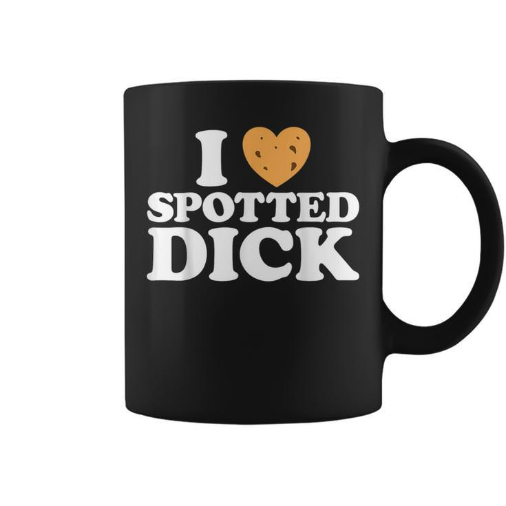 Love Spotted Dick Funny British Currant Pudding Custard Food  Coffee Mug