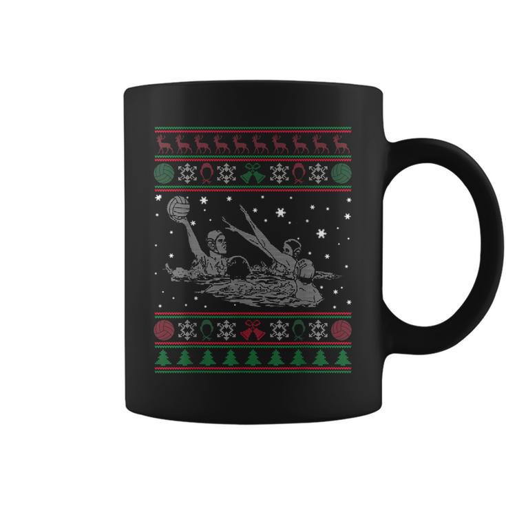 Love Water Polo Ugly Christmas Sweater Coffee Mug