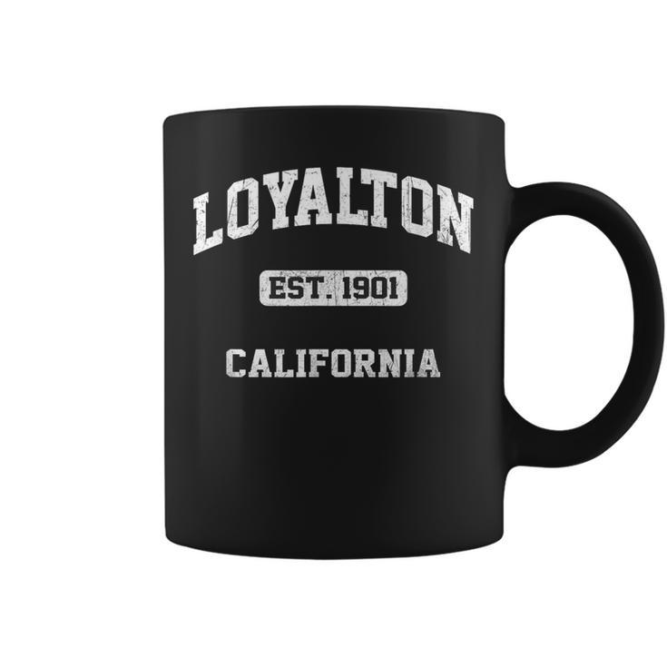 Loyalton California Ca Vintage State Athletic Style Coffee Mug