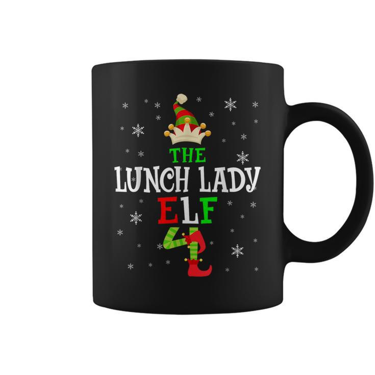The Lunch Lady Elf Christmas Elf Party Matching Family Group Coffee Mug