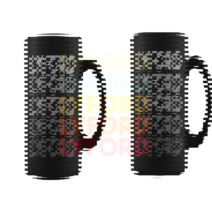 Lyford Texas Lyford Tx Retro Vintage Text Coffee Mug