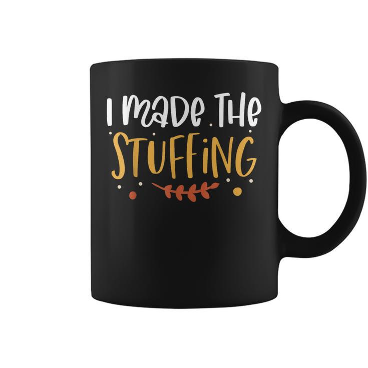 I Made The Stuffing Thanksgiving Couples Pregnancy Man Coffee Mug