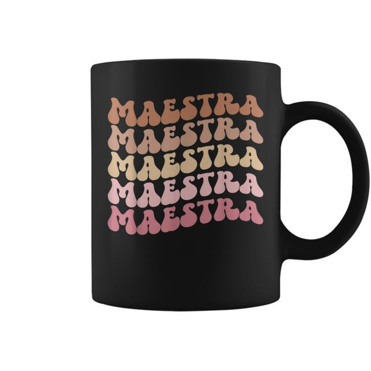 Maestra De Español Groovy Spanish Teacher Coffee Mug