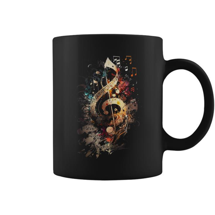 Magical Musical Instrument Music Notes Musician Treble Clef Coffee Mug