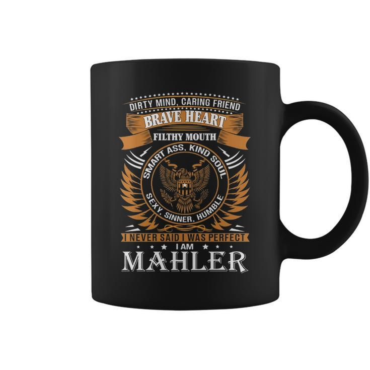 Mahler Name Gift Mahler Brave Heart Coffee Mug