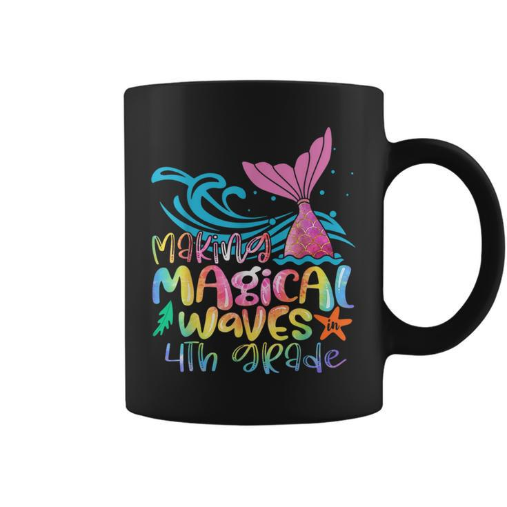 Making Magical Waves 4Th Grade Mermaid Back To School Girls Coffee Mug