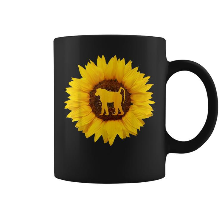 Mandrill For Monkey Baboon Sunflower Lover Coffee Mug