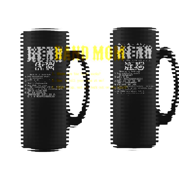 Marching Band Mom Sayings For Mothers Coffee Mug