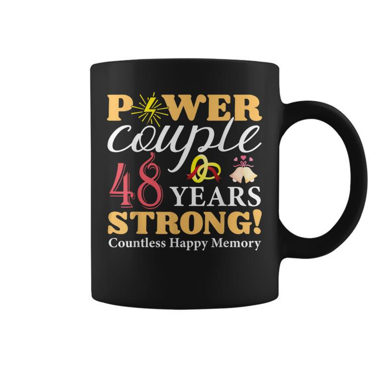 Married 48 Years Power Couple 48Th Wedding Anniversary  Coffee Mug