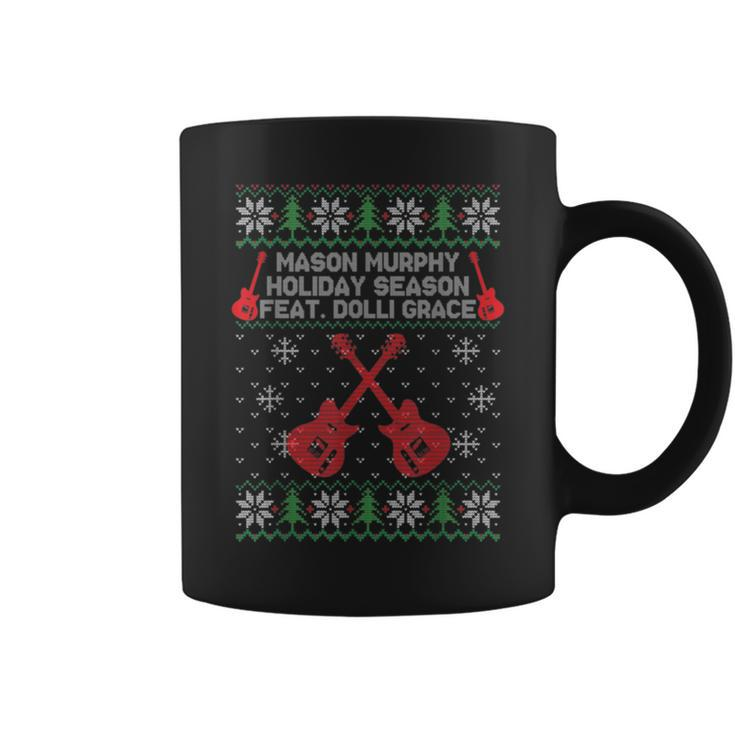 Mason Murphy Holiday Season Guitar Ugly Christmas Sweaters Coffee Mug