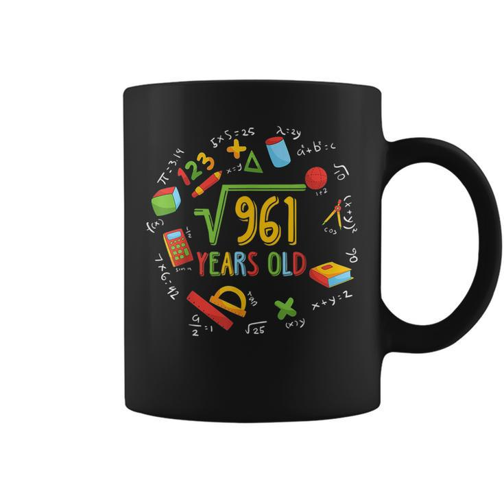 Math Square Root Of 961 Funny 31St Birthday 31 Years Old Math Funny Gifts Coffee Mug