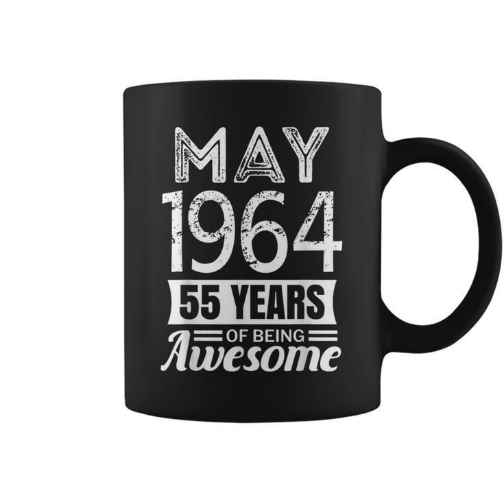 May 1964  55Th Birthday 55 Years Of Being Awesome Coffee Mug