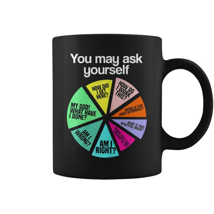You May Ask Yourself Personal Introduction Chart Office Coffee Mug