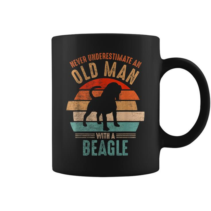 Mb Never Underestimate An Old Man With A Beagle Coffee Mug