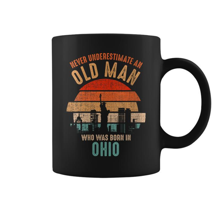 Mb Never Underestimate An Old Man Born In Ohio Coffee Mug