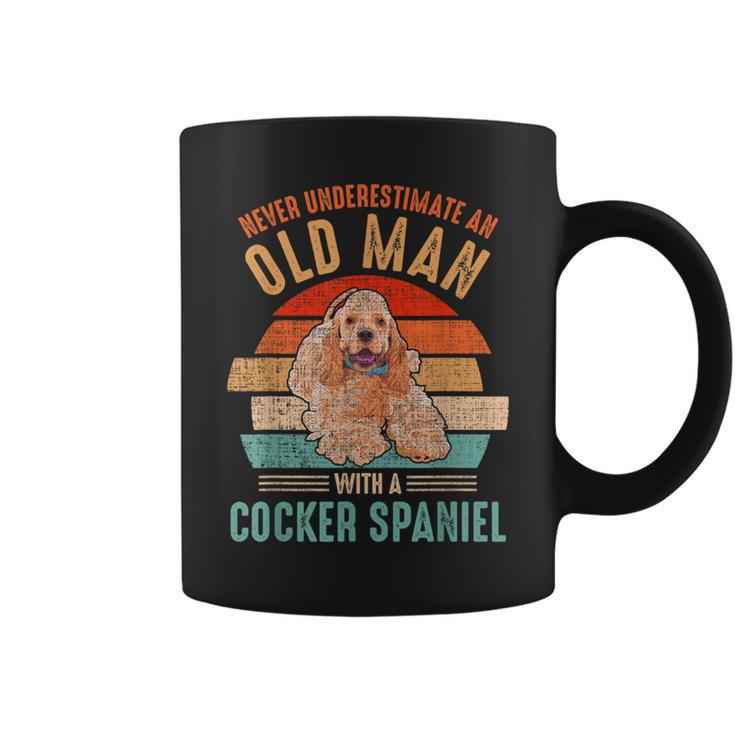 Mb Never Underestimate An Old Man With A Cocker Spaniel Coffee Mug