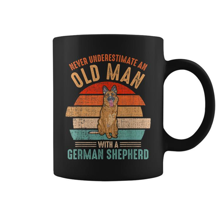 Mb Never Underestimate An Old Man With German Shepherd Coffee Mug