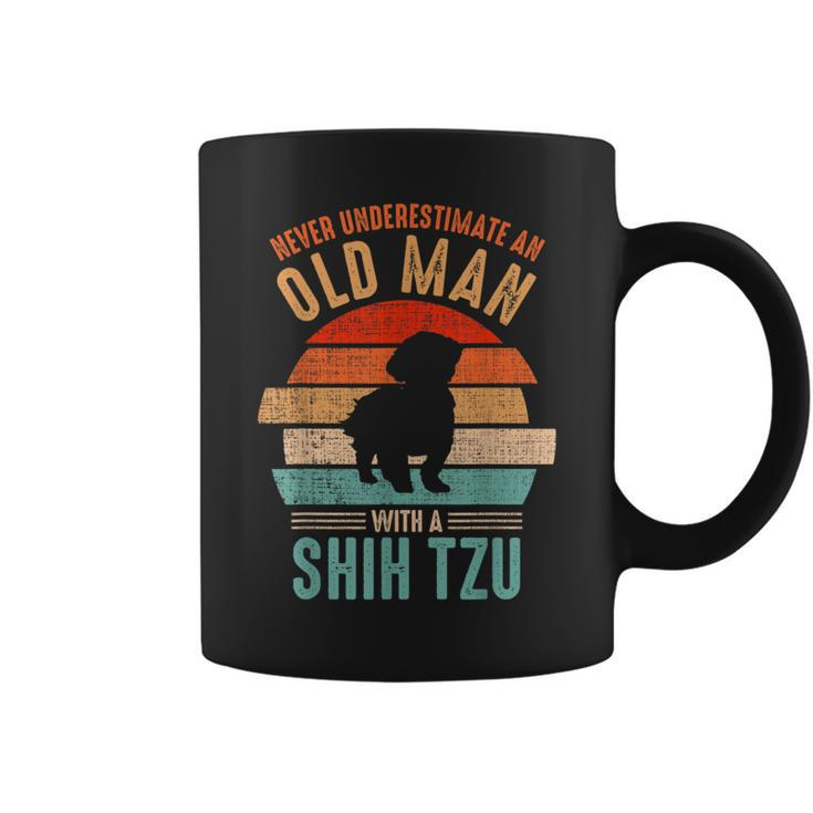 Mb Never Underestimate An Old Man With A Shih Tzu Coffee Mug