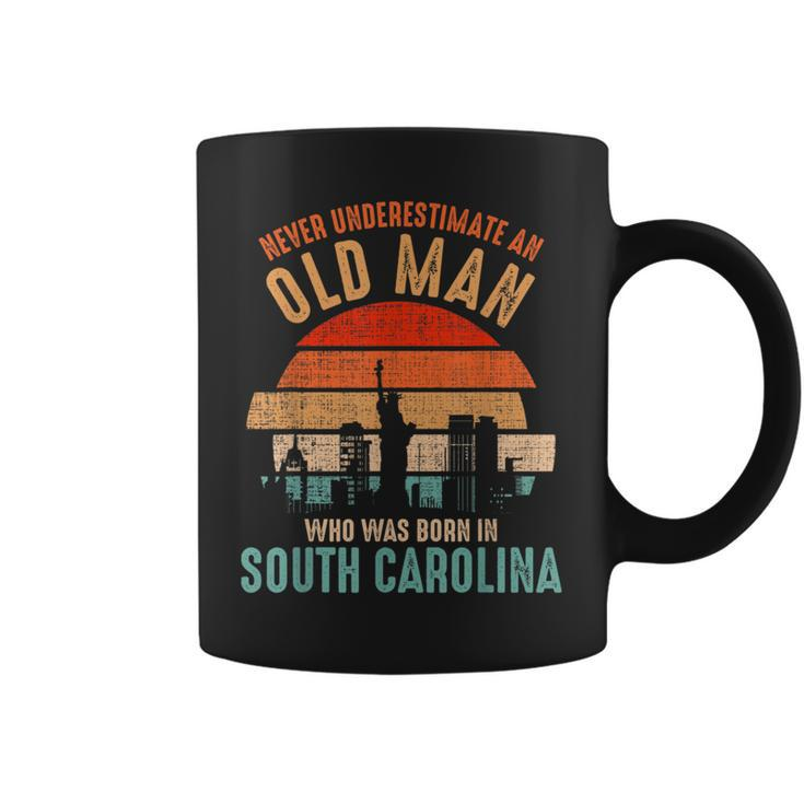 Mb Never Underestimate An Old Man In South Carolina Coffee Mug