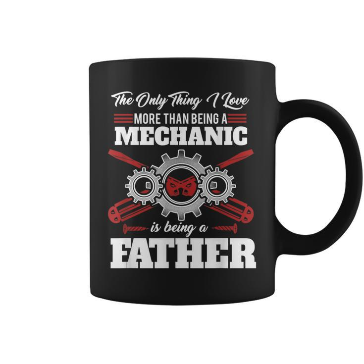 Mechanic Father Machines Car Vehicles Tools Mechanical Gift Gift For Mens Coffee Mug