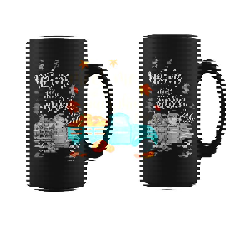 Meet Me At The Pumpkin Patch Halloween Thanksgiving Pumpkin Coffee Mug