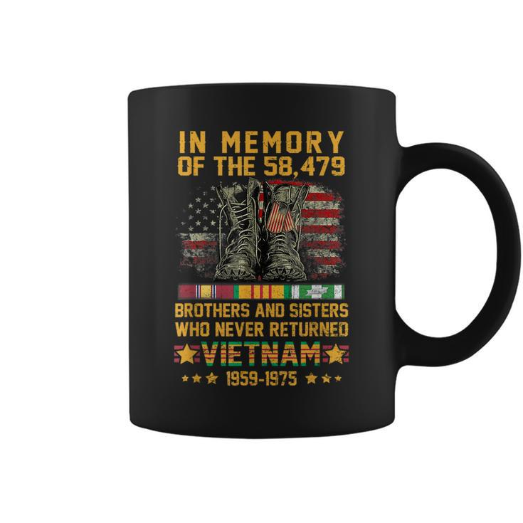 In Memory Of The 58479 Brothers And Sisters Vietnam Veteran Coffee Mug