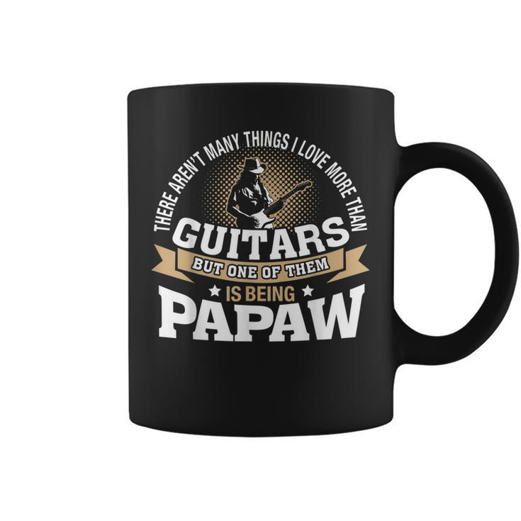 Mens Being Papaw I Love More Than Guitars  Guitar Papa  Coffee Mug