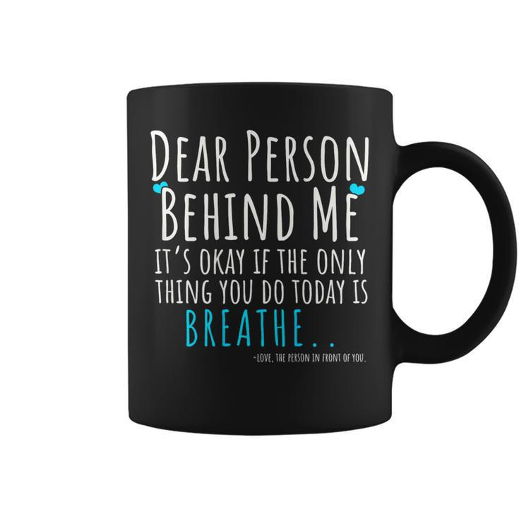 Mental Health & Suicide Prevention Awareness Person Behind Coffee Mug