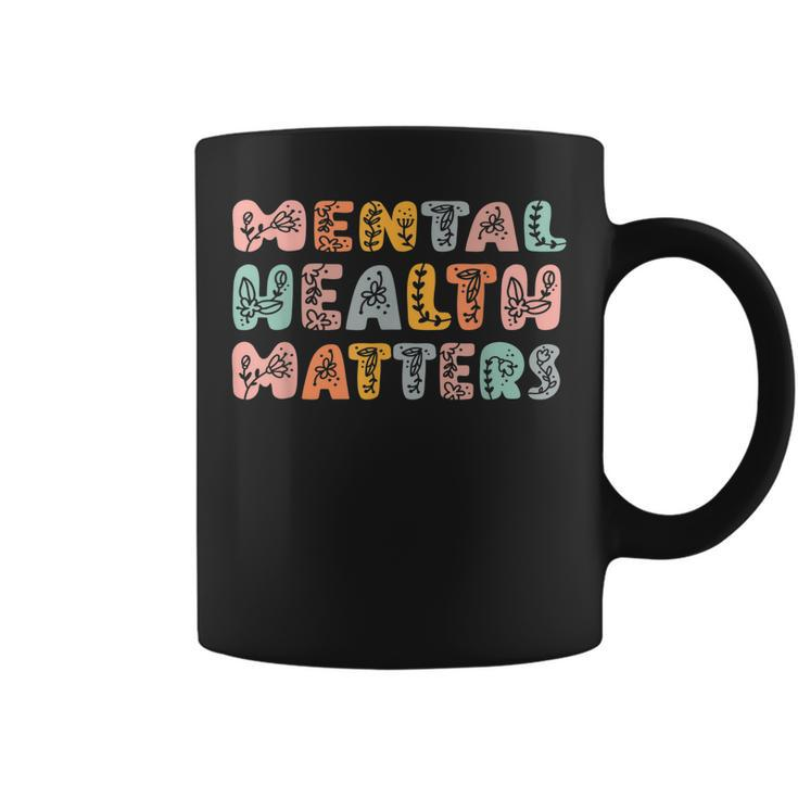 Mental Health Matters Groovy Psychologist Squad Therapy Gift For Men Coffee Mug