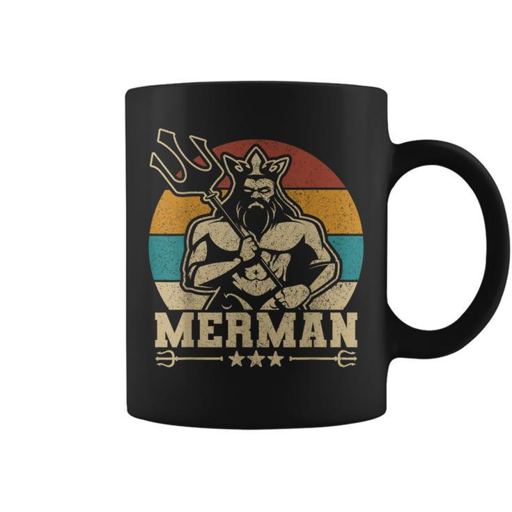 Merdaddy Mermaid Dad Costume Fathers Day Party Outfit Merman  Coffee Mug