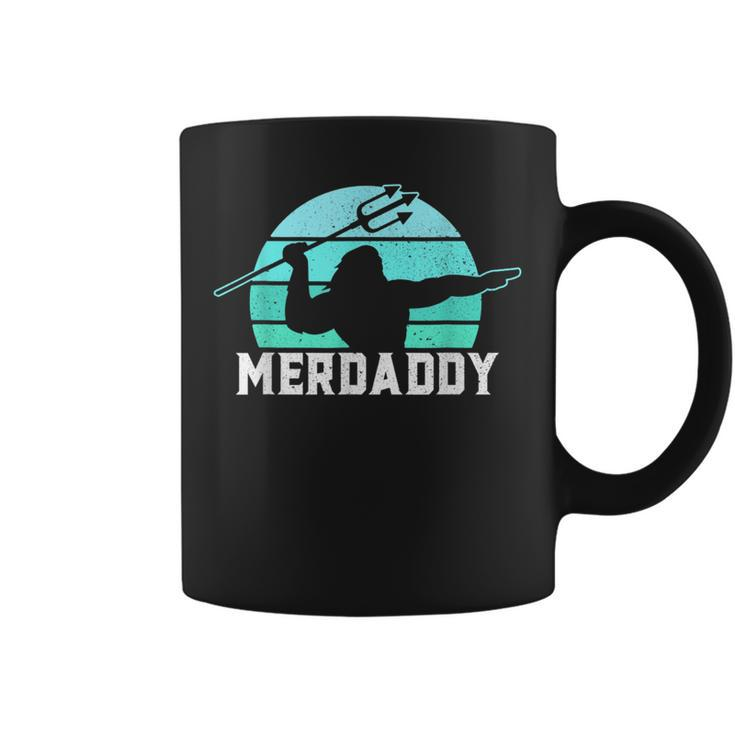 Merdaddy Security Merman Mermaid Daddy Fish Fathers Day  Coffee Mug