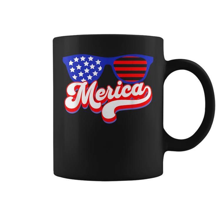 Merica 4Th Of July Patriotic American Flag Apparel Patriotic Funny Gifts Coffee Mug
