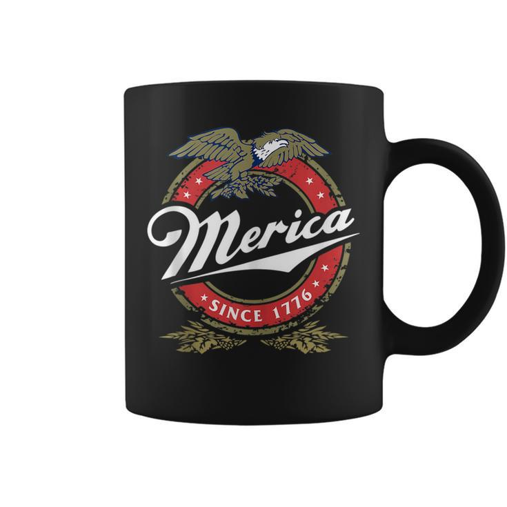 Merica Since 1776 4Th Of July Funny Redneck Eagle Mullet  Coffee Mug