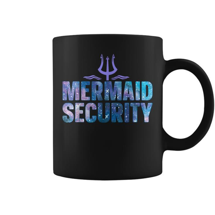 Mermaid Security Funny Dad Mermaid Family Mermaid Squad   Coffee Mug